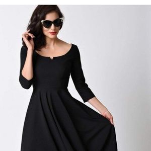 Unique Vintage Glamour Bunny 1950s Serena Dress